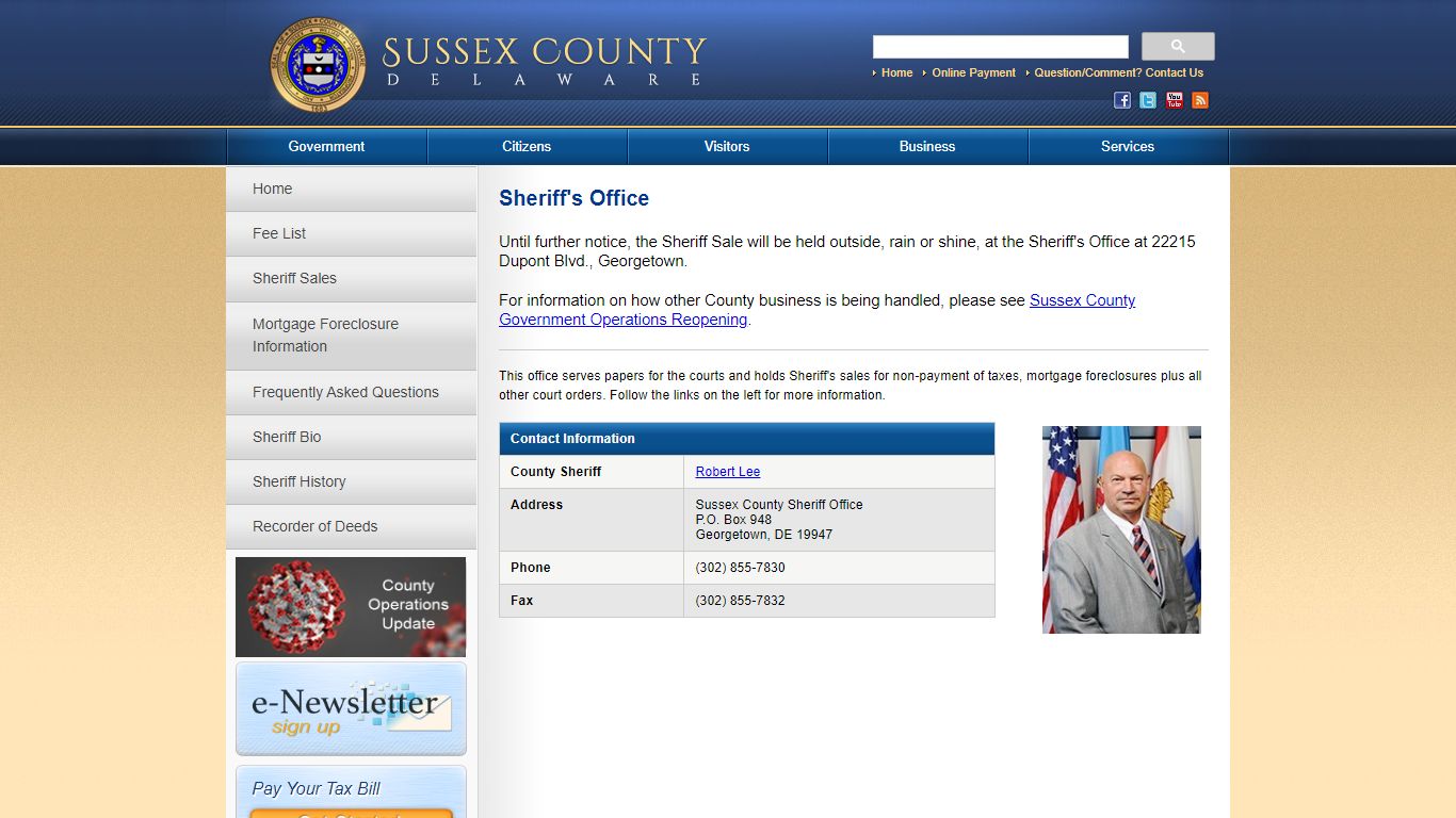 Sheriff's Office | Sussex County
